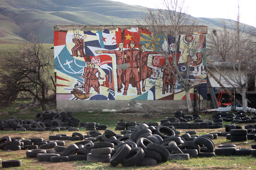 Soviet Street Art - Mosaic Murals In Streets Of Georgia