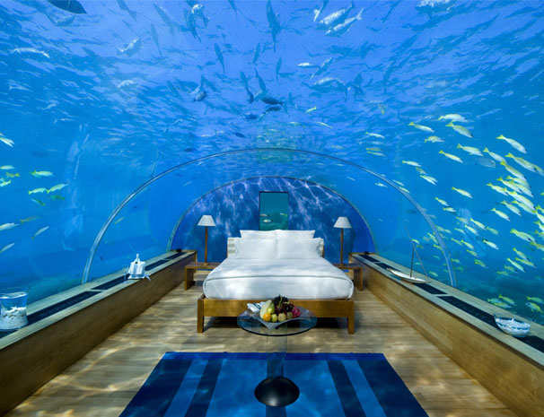 Breathtaking Underwater Bedroom in Maldives