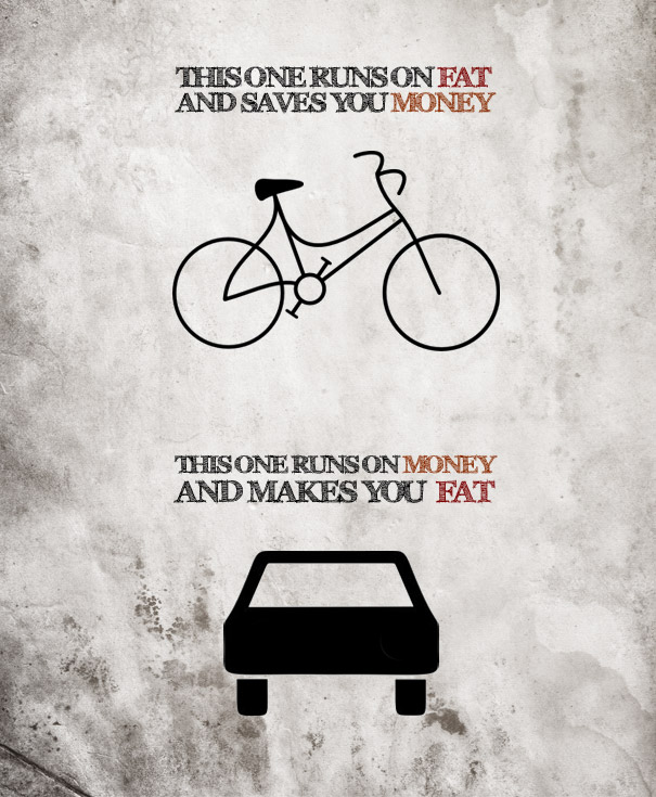 Bicycle vs. Car [Pic]