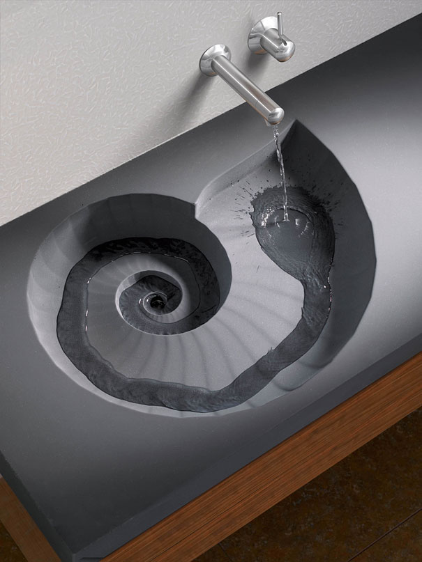 Unique Ammonite Washbasin by HighTech Design