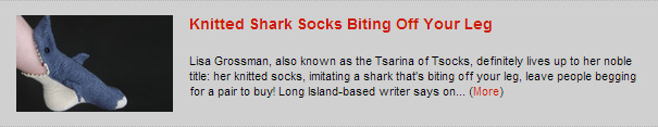 Knitted Shark Socks Biting Off Your Leg 