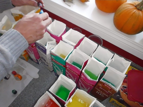 How To Build a Rainbow Igloo Using Milk Cartons