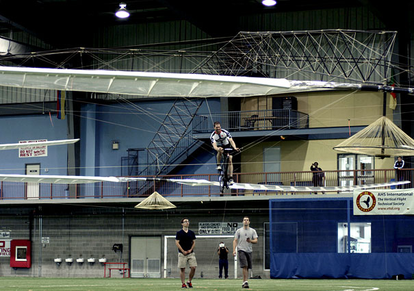 Human-Powered Helicopter Stays Up For 64 Seconds and Wins $250K Sikorsky Prize