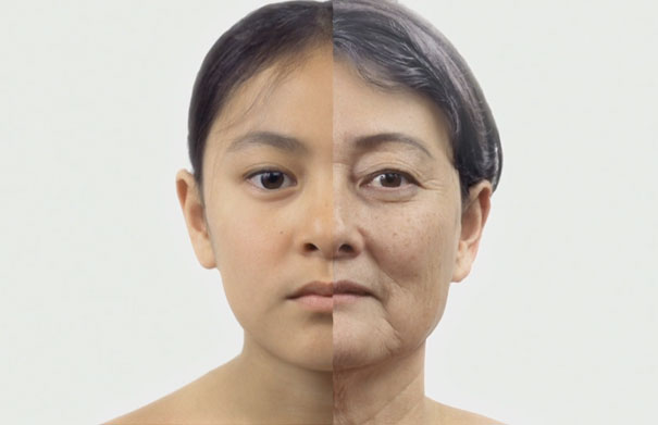 Hypnotizing Timelapse-like Ageing Video Turns Child Into Grandmother