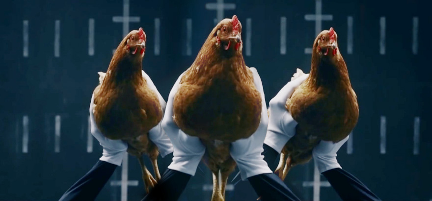 Chickens' Perfect Image Stabilization Showcased In Luxury Car Commercial