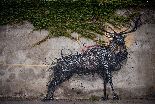 Beautifully Detailed Street Art by Traveling Chinese Artist DALeast