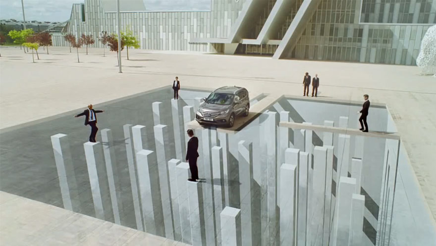 Mind-Bending Ad Uses Anamorphic Illusions & Forced Perspective To Fry Your Brain