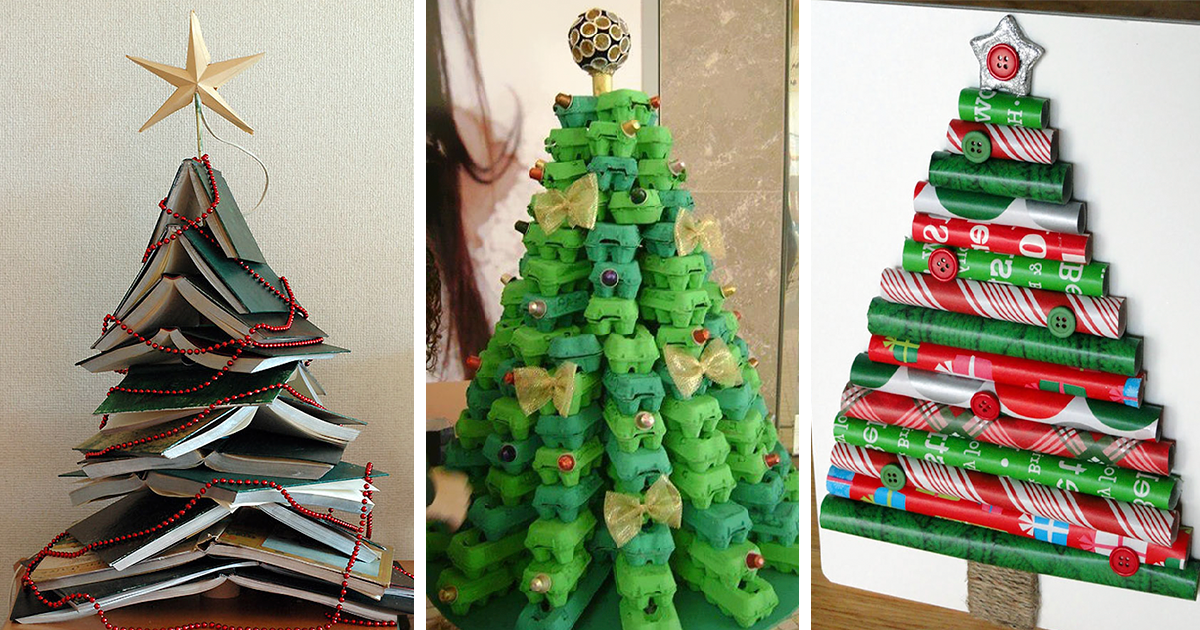 22 Creative DIY Christmas Tree Ideas | Bored Panda