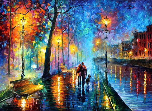 The Fusion Of Colors In Leonid Afremov’s Nostalgic Oil Paintings