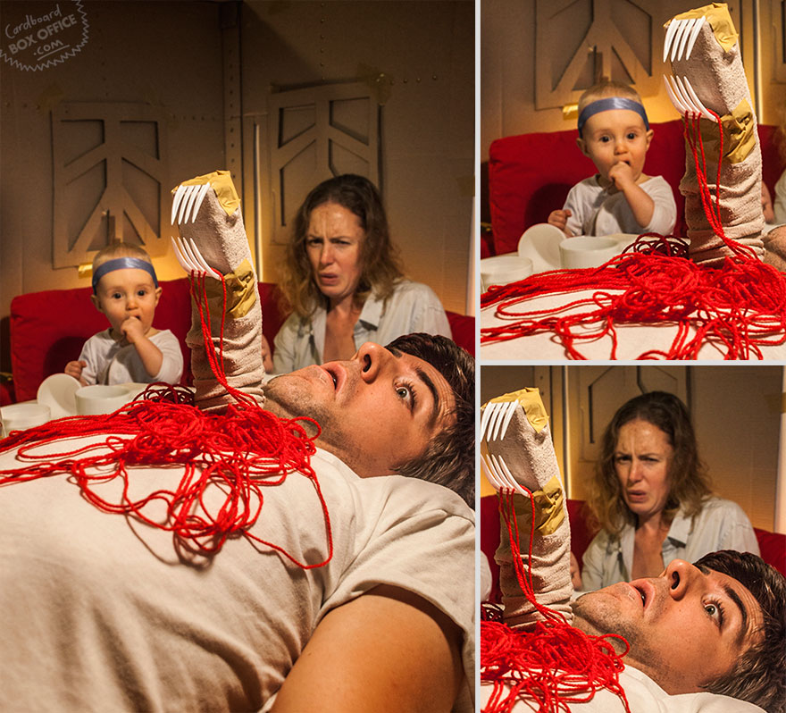 Creative Parents Re-Enact Famous Movie Scenes Starring Their Baby Son