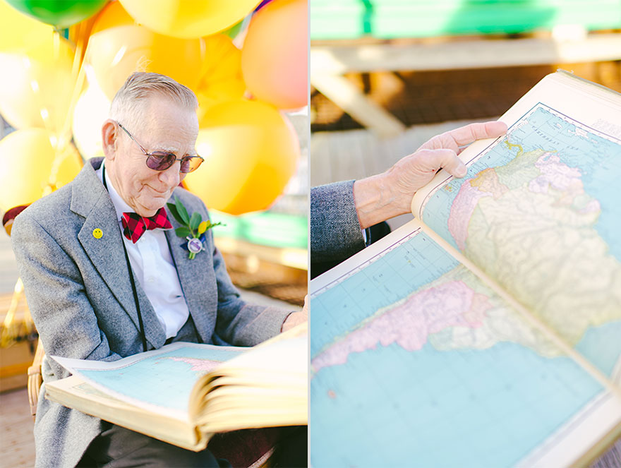 Couple Celebrates Their 61st Anniversary With "Up" Inspired Photoshoot