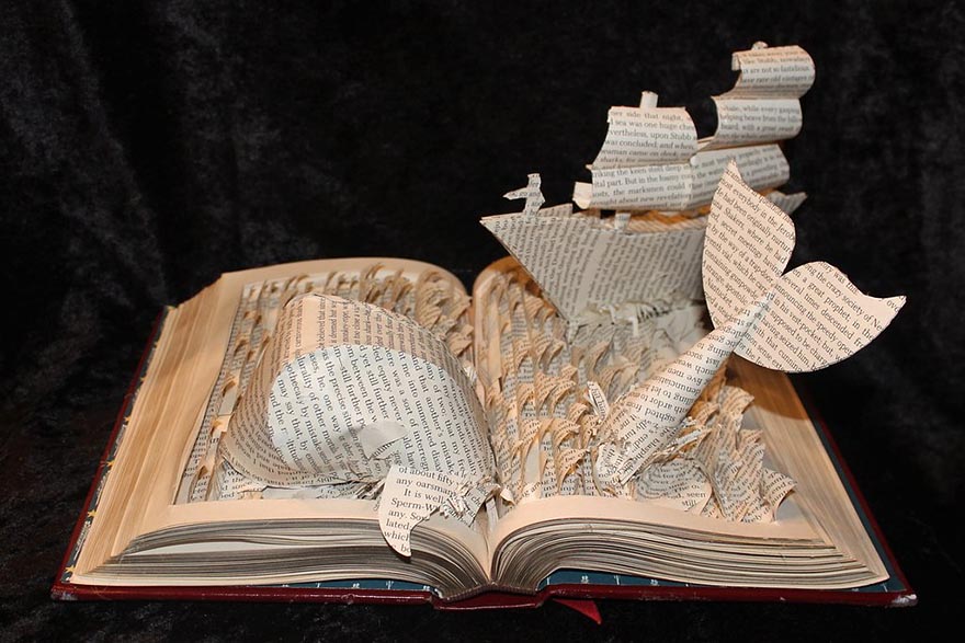Artist Gives Old Books a Second Life By Making Sculptures Out Of Their Pages
