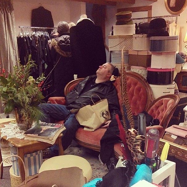 Instagram Account Captures "Miserable Men" Shopping With Their Ladies