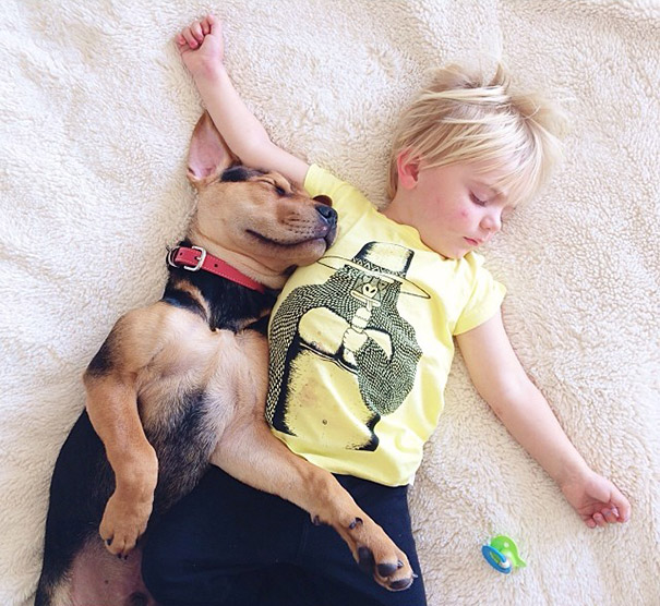 2 Months Later, This Toddler Is Still Napping With His Puppy