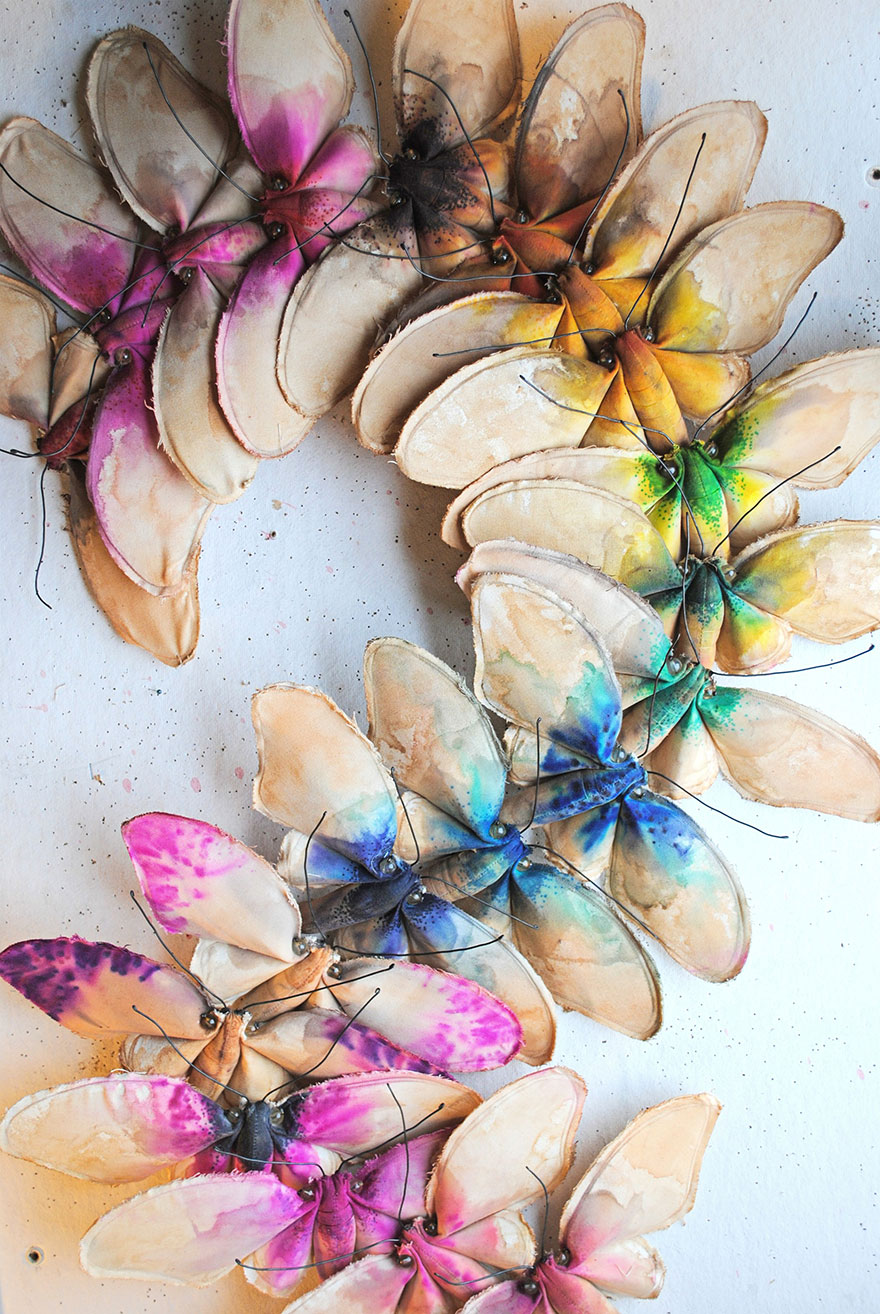 Self-Taught Artist Creates Fairytale Flora And Fauna From Vintage Fabrics