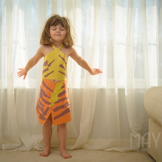 4-Year-Old Daughter And Her Mother Create Stylish Line of Paper Dresses
