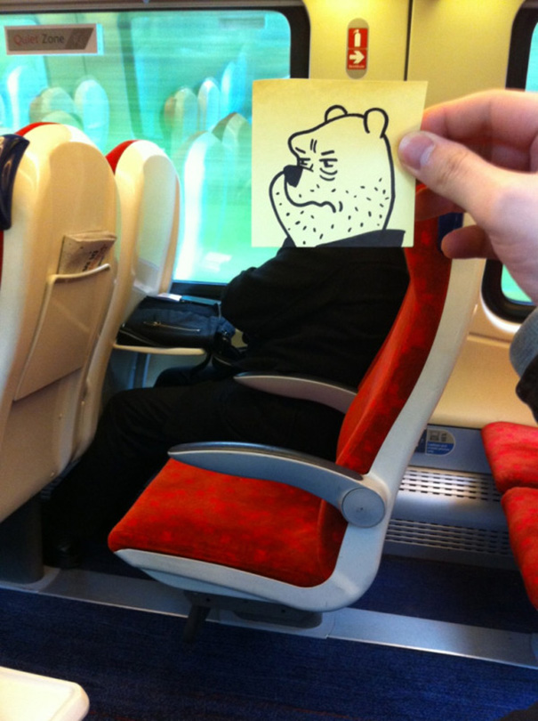 Illustrator Finds A Creative Way To Spend Time On A Train