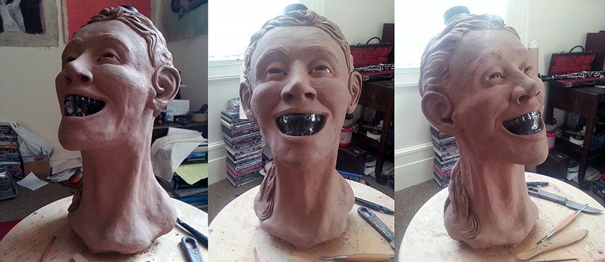 Forensic Artist Reconstructs Face From A Skull-Shaped Vodka Bottle