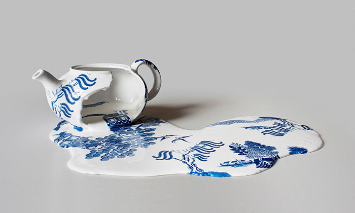 Porcelain China By Livia Marin Looks Like Melting Ice-cream