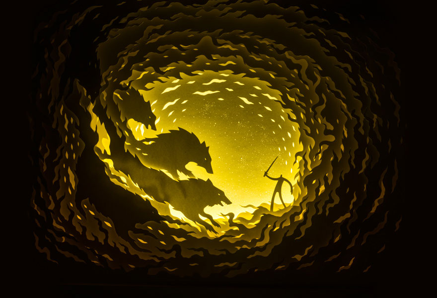 Fairytales Come To Life In Papercut Light Boxes by Hari & Deepti