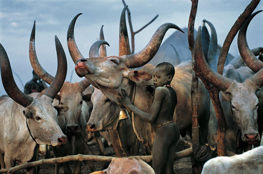 Powerful Photographs Show The Daily Life of The Dinka People Of Southern Sudan