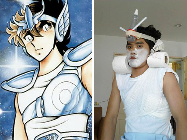 Guy Creates Low-Cost DIY Costumes From Household Objects
