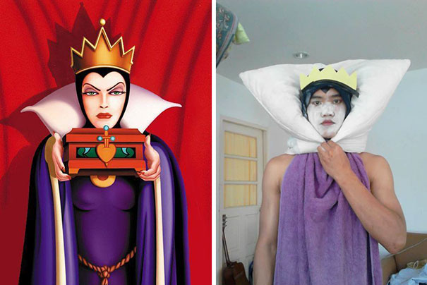 Guy Creates Low-Cost DIY Costumes From Household Objects