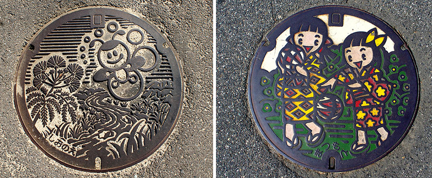 This Is How Manhole Covers Look In Japan