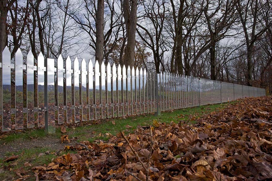 These Mirrored Fences Camouflage Themselves According To The Seasons
