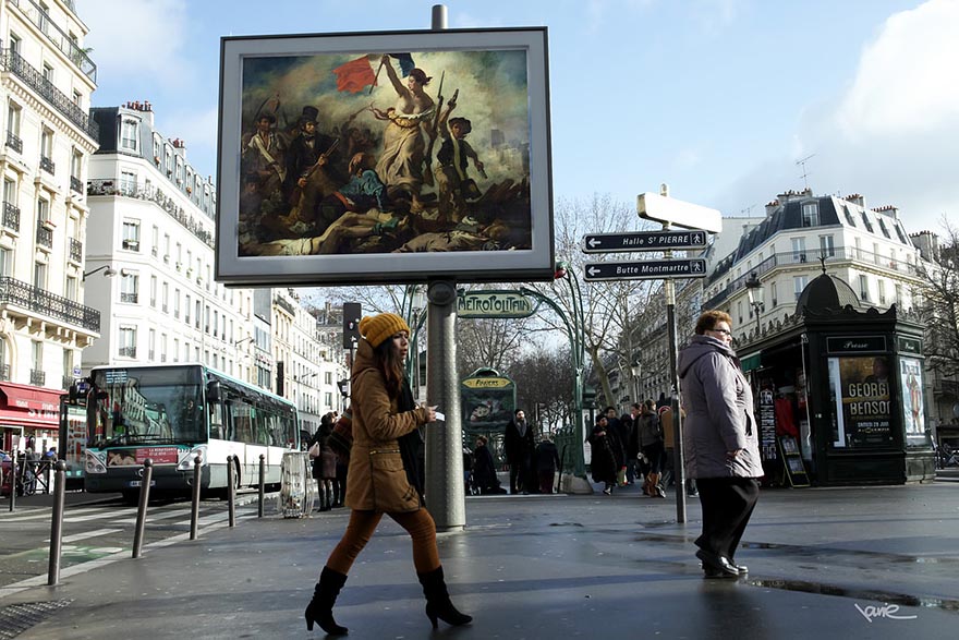Here's How Your City Would Look If The Ads Were Replaced By Classical Paintings