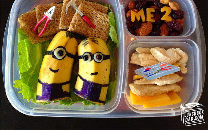 Lunchbox Dad Makes Creative Sandwiches And Snacks For His Daughter’s School Lunch