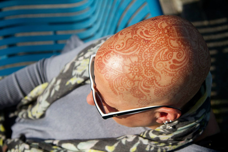 Elegant Henna Tattoo Crowns Help Cancer Patients Cope With Their Hair Loss
