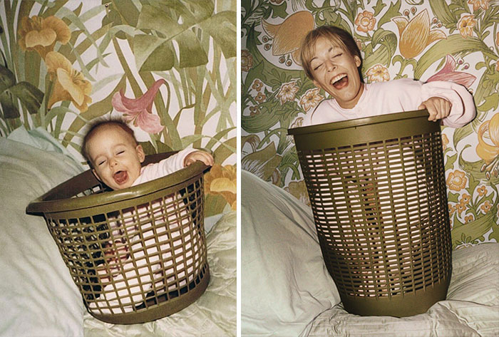 Before And After: 30 Of The Most Creative Recreations Of Childhood Photos