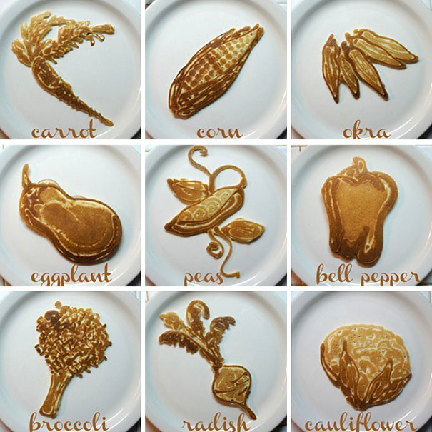 Dad Creates Educational Pancakes For His Kids