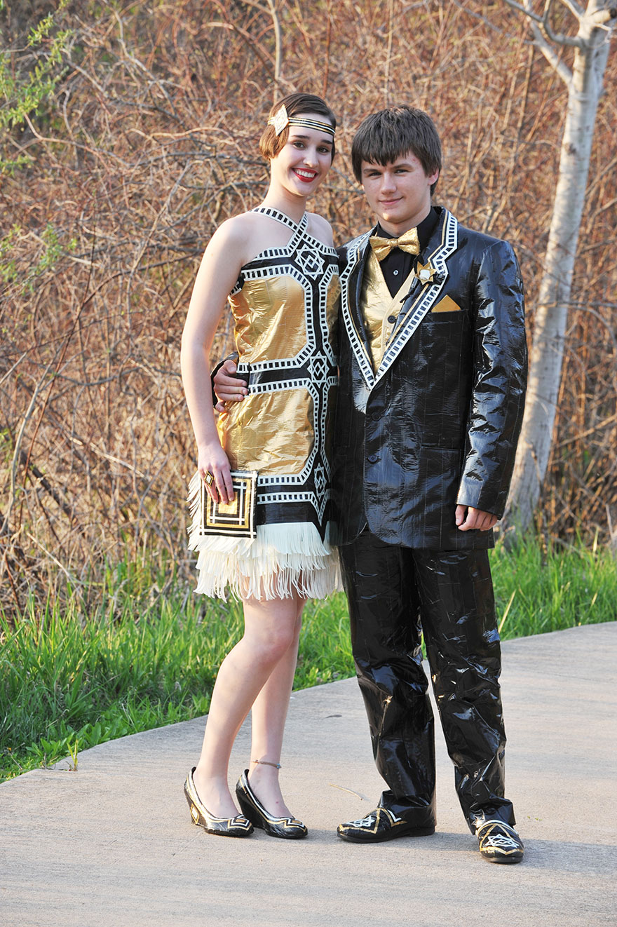 This Couple Created Their Prom Outfits From Duct Tape