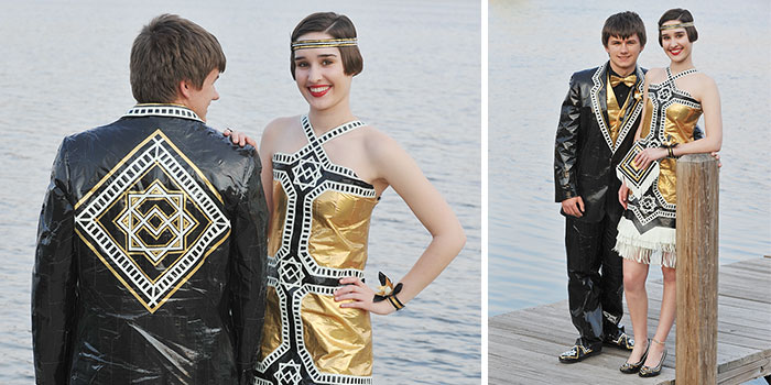 This Couple Created Their Prom Outfits From Duct Tape