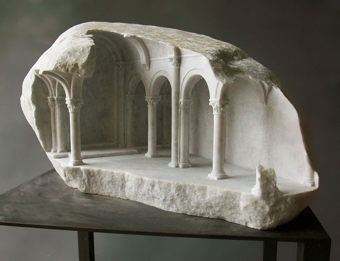 Classical Interiors Carved Into Marble And Stone By Matthew Simmonds
