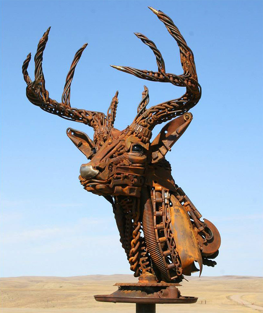 Old Farm Equipment And Scrap Metal Turned Into Stunning ...