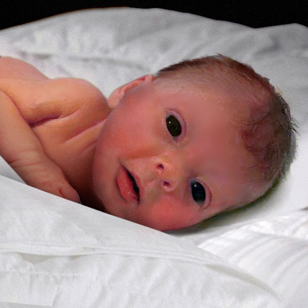 Father Asked Strangers To Photoshop A Photo Of His 6-Week-Old Daughter After She Passed Away