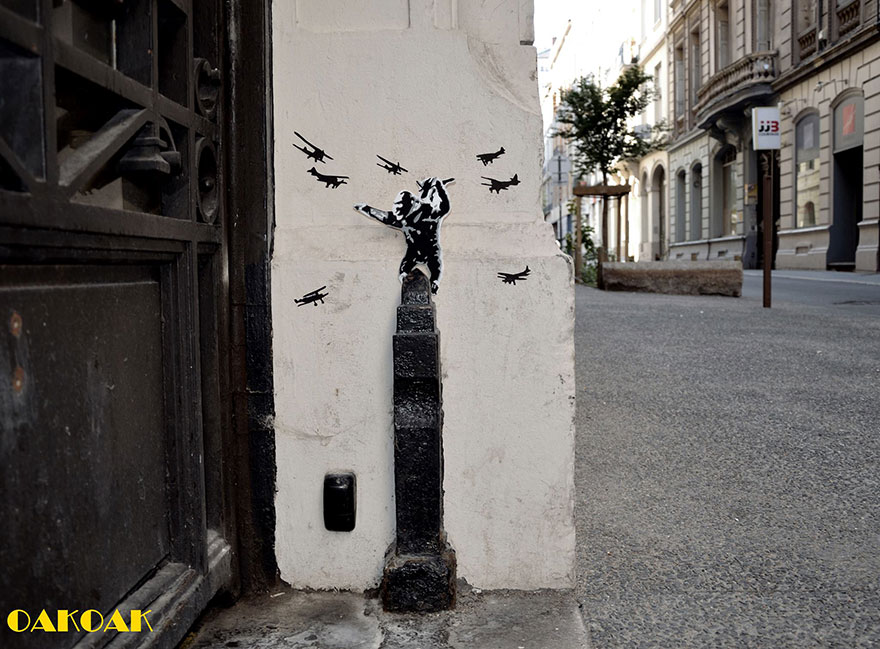 24 More Clever And Playful Street Art Ideas By OakOak