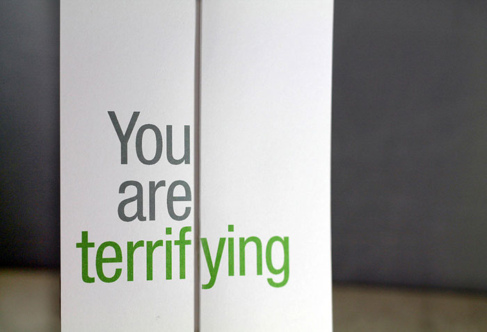 Seemingly Offensive Fold-Out Greeting Cards by FinchAndHare