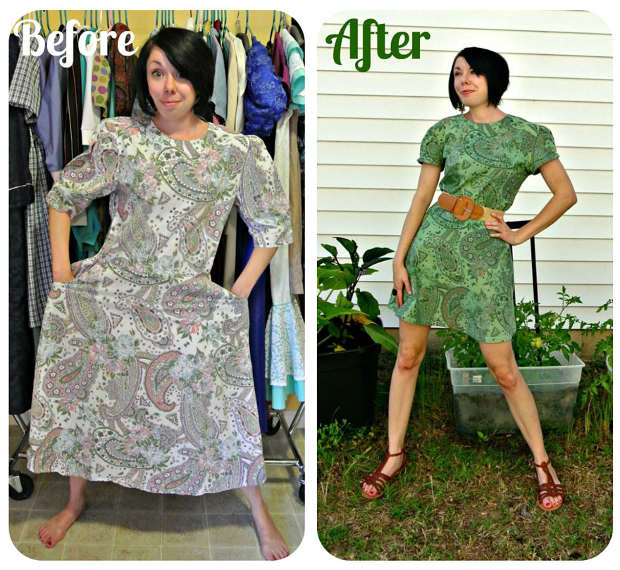 This Woman Transforms Second-Hand Clothes Into Elegant Dresses