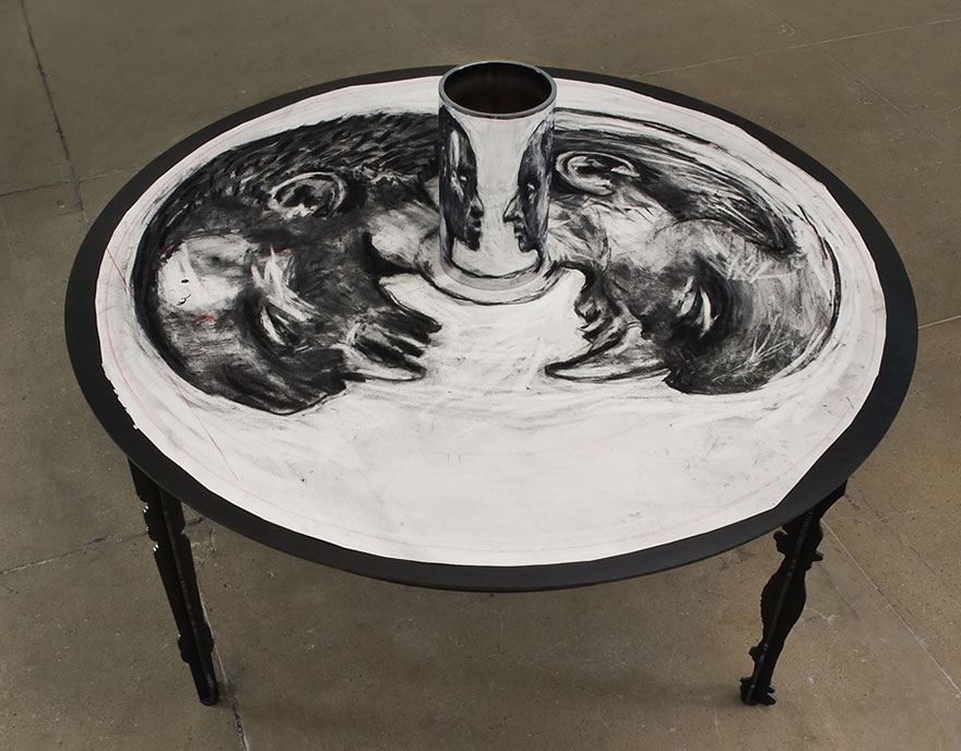 23 Stunning Anamorphic Artworks That Can Only Be Seen With A Mirror Cylinder