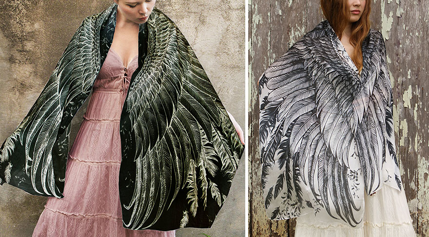 bird-scarves-wings-feather-fashion-design-shovava-8