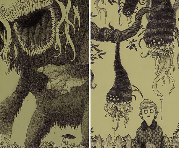 creepy-monsters-sticky-notes-drawings-don-kenn-12