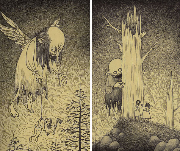 creepy-monsters-sticky-notes-drawings-don-kenn-14