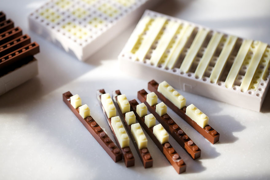 Edible And Functional Chocolate LEGO Bricks By Akihiro Mizuuchi
