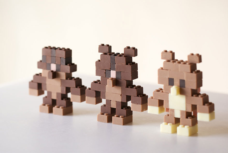 Edible And Functional Chocolate LEGO Bricks By Akihiro Mizuuchi