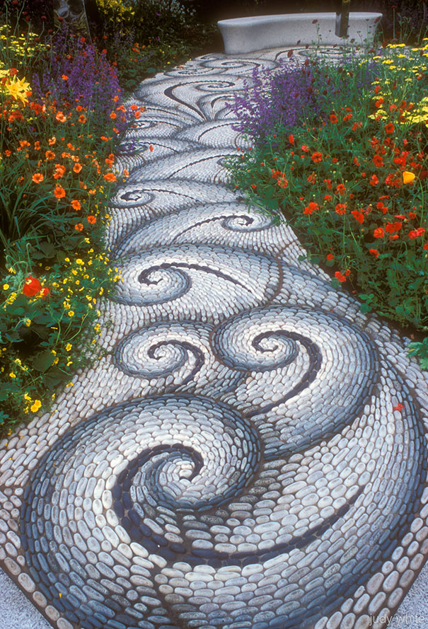 15 Magical Pebble Paths That Flow Like, Stone For Garden Pathway