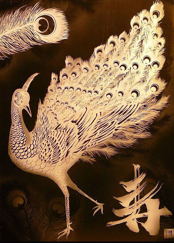 Japanese Artist Hand-Cuts Insanely Intricate Paper Art That Looks Like Pencil Drawings
